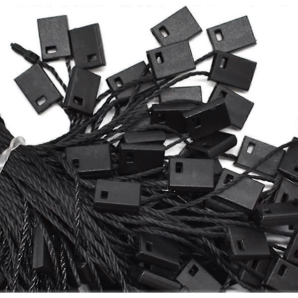 1000 stk. Hang Tag String, Nylon Snap Lock Pin Loop Feste Krok Bånd Enkel Festing