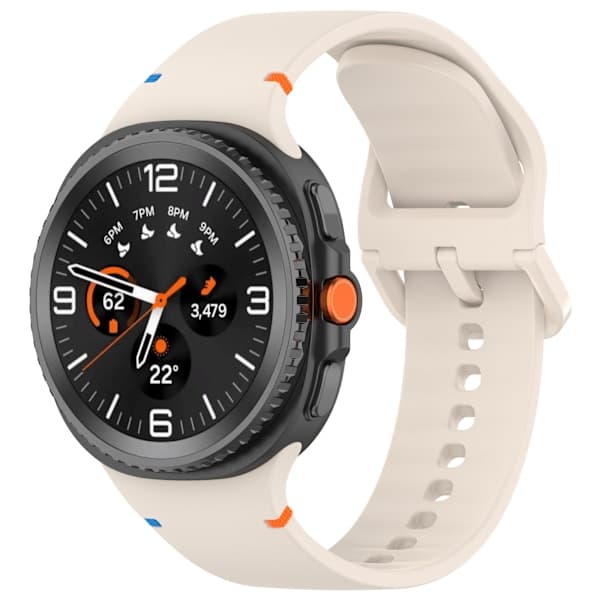 Silikonrem til Samsung Galaxy Watch 8 Beige Beige Beige