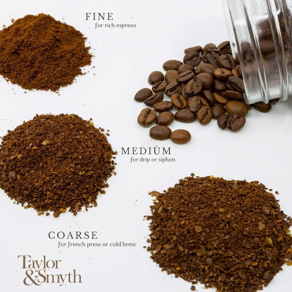 Håndkvern for kaffe, manuell, justerbar grovhet, keramisk kvern - Kaffebeankvern - Bærbar kaffekvern - Kompakt design for hjemmet, kontoret