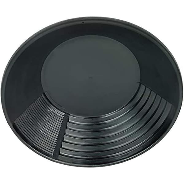 Sort Plastik Guldpande, Guldklump Mining Pan Grave Flow Tool til Alluvial Guld Mining Manuel Guldvask Guldpande Fabrik