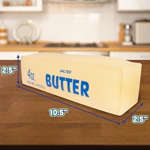 Toymendous Squeeze Butter, Jumbo Squishy Stresslegetøj, Børn 3+, 26,7 cm lang, Stræk og Klem