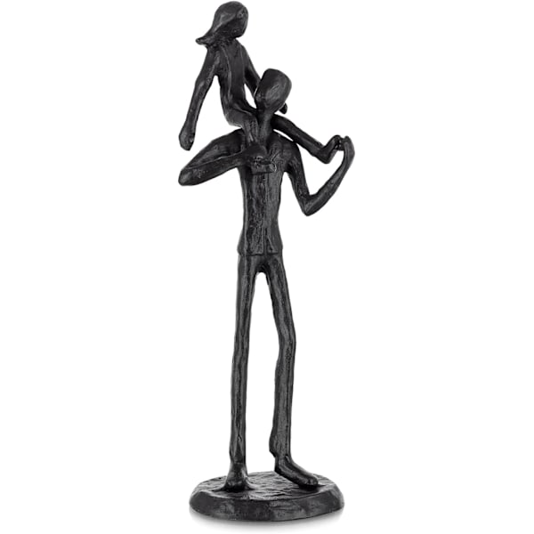 Pappa presenter från dotter - Pappa dotter järnfigur fader dotter kärlek skulptur dekoration för fars dag bröllop minnesgåvor för pappa staty