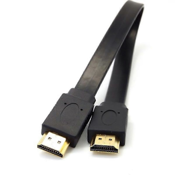 Högkvalitativ Full HD Kort HDMI-kompatibel Kabel Stödjer 3D Hane till Hane Plugg Platt Kabel Sladd för Ljud Video HDTV TV 30cm 50cm 30cm