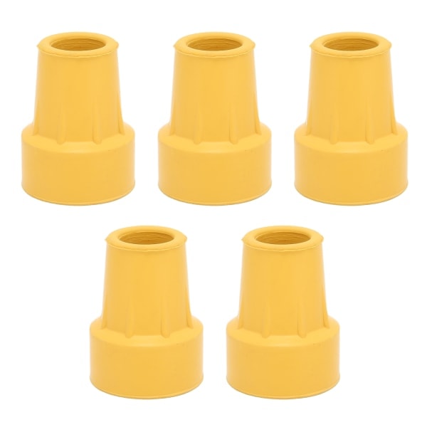 5 st enkelvinklade spetsar 3/4 tum imitation däckstruktur konserveringsmedel halkfri gummi 19 mm kryckspetsar för handkrycka