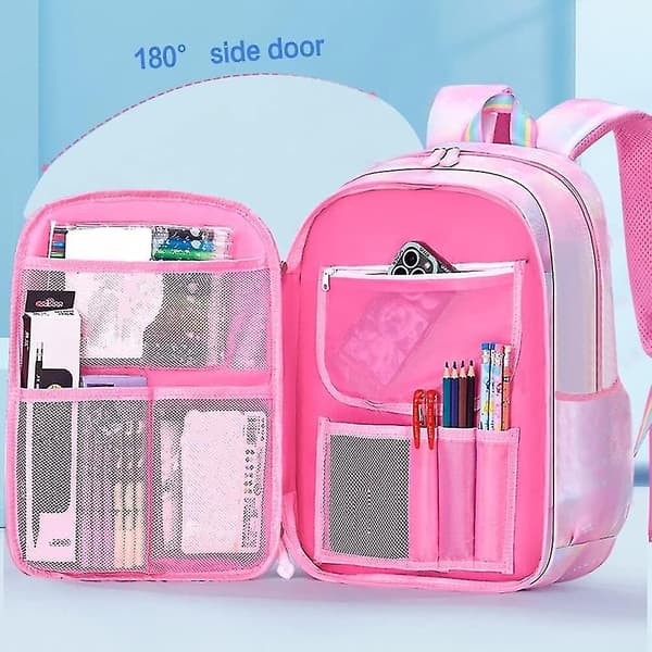 Barnryggsäck Flickors Skolväskor Skolväskor Utomhus Reseryggsäckar Förskoleväskor Ryggsäck Pink L
