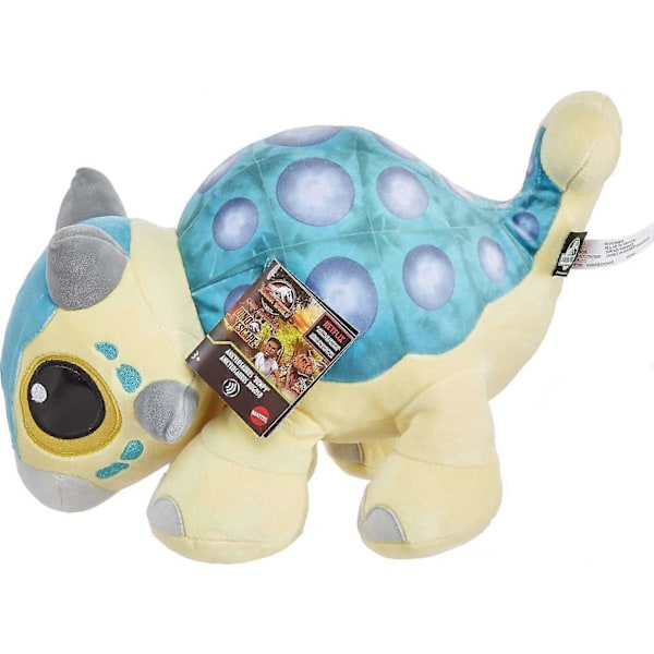 Jurassic World Feature Plush Ankylosaurus Bumpy Baby Dinosaur Leketoy med Brøl Lyd & Myke Ben; Camp Cretaceous Myk Dukke Lek eller Sov Buddy, Gave til