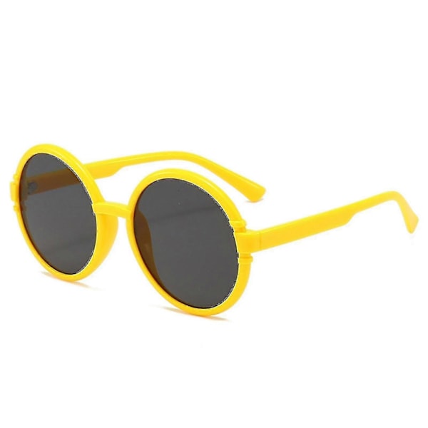 Dame Solbriller med Rund Stor Ramme, Oversized Rund Ramme, Personlige Solbriller til Sport og Udendørs Aktiviteter Yellow Frame