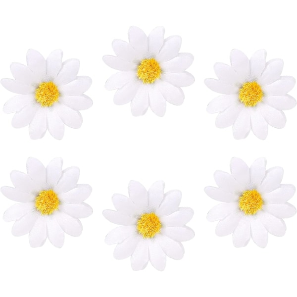 6 st Daisy hårklämma Daisy solros hårklämma Daisy hårklämmor Liten tyg solros hårklämma blomma hårklämmor