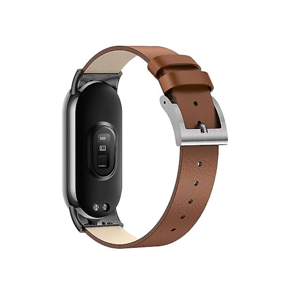 Lærreim til Xiaomi Mi Band 8 Brown