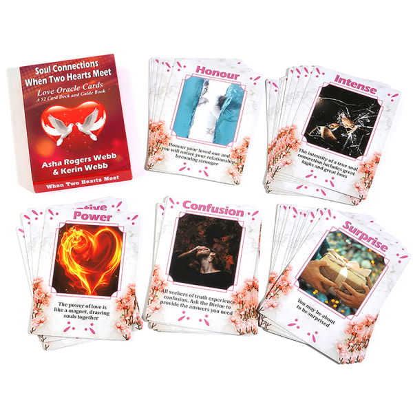 CDQ Soul Connections Kun kaksi sydäntä kohtaavat Oracle Card Tarot -peli