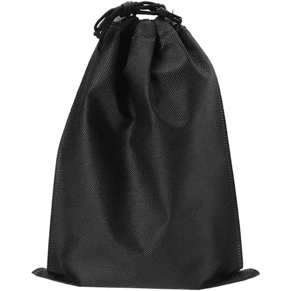 Opbevaringsposer med snøre 5-pak 15×20 cm Sort