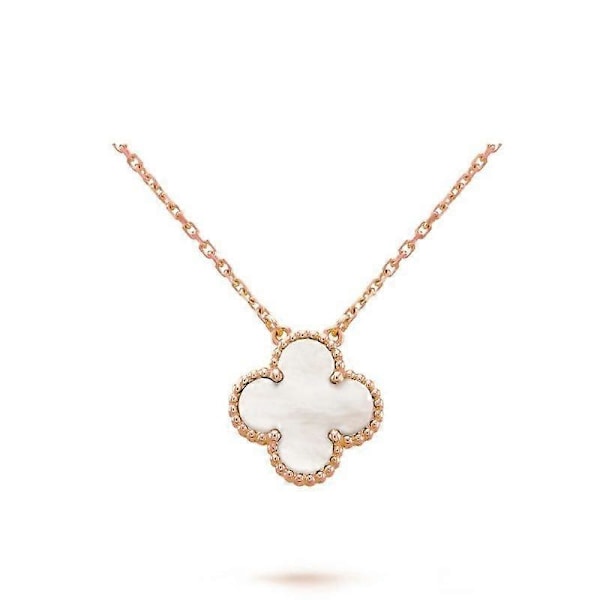 Kaulakoru - Onnenapila - Viehättävä Akatsi - Elegantti Lahja White Rose gold