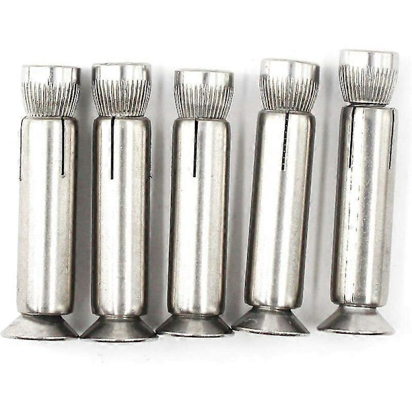 5-pack M8 x 70mm Hex Expansionsbultar 304 Rostfritt Stål