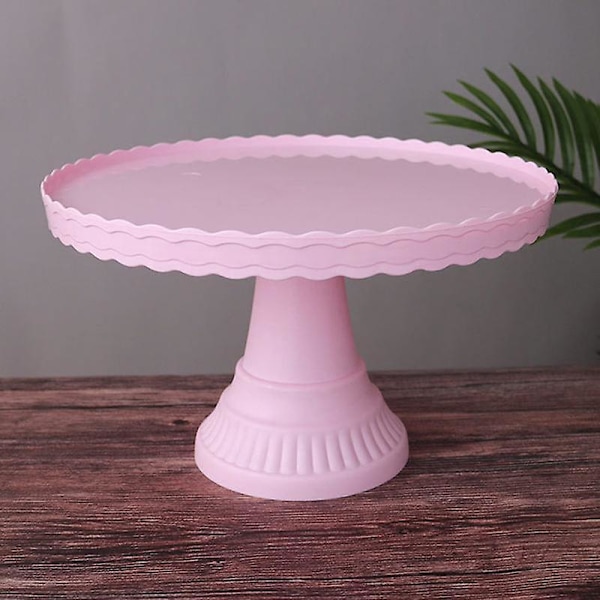 Kage Stativ Stabil Skridsikker Plast Bølge Design Dessert Display Plade til Bryllup