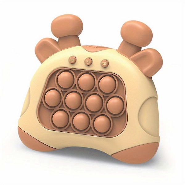 Snabbtryckande bubblor Spelkonsol Pop It Konsol Pussel Leksak Sensorisk Ångestlindring Fidget Leksaker Födelsedagspresenter för Barn Orange