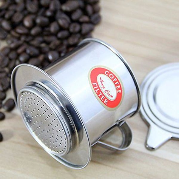 Rostfritt stål vietnamesisk stil kaffe droppkanna Filter vattenkokare kaffe droppkanna