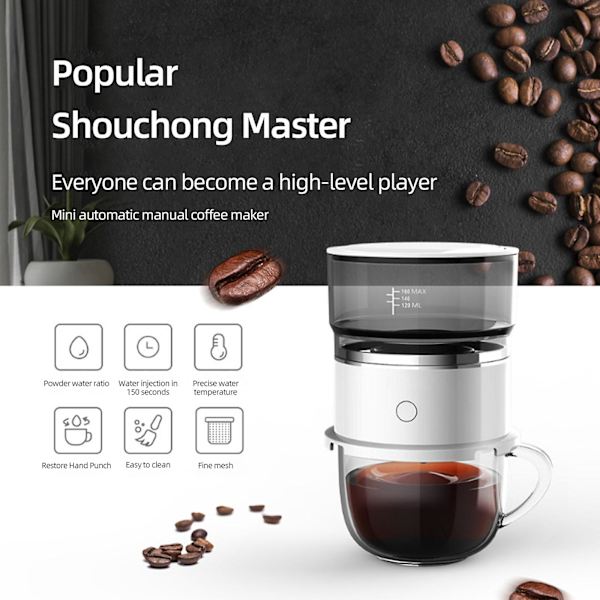 100% Ny - Automatisk Smart Kaffemaskin Mini Portabel Droppkaffebryggare Utomhus Hemma
