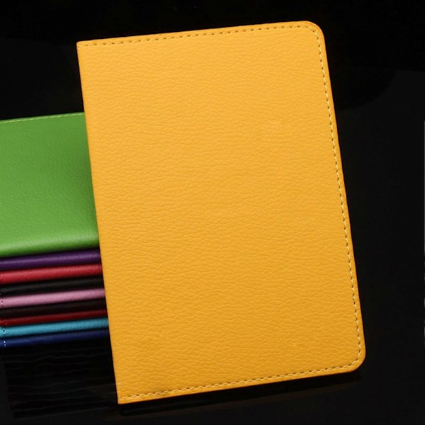 Solidfarget Bærbar Passdeksel ID-kortlomme Beskytter Organizer Rose Red