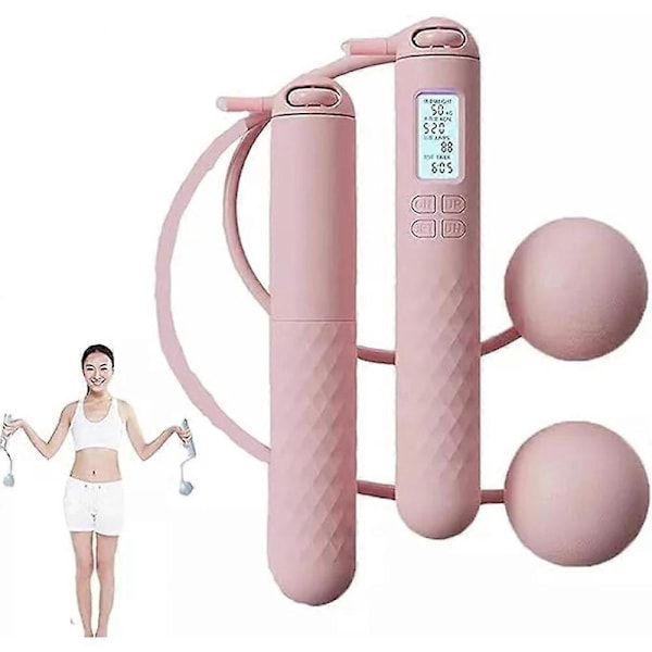 Hopprep med räknare (Gravitationsboll med/utan rep), Relativelk Hopprep All pink