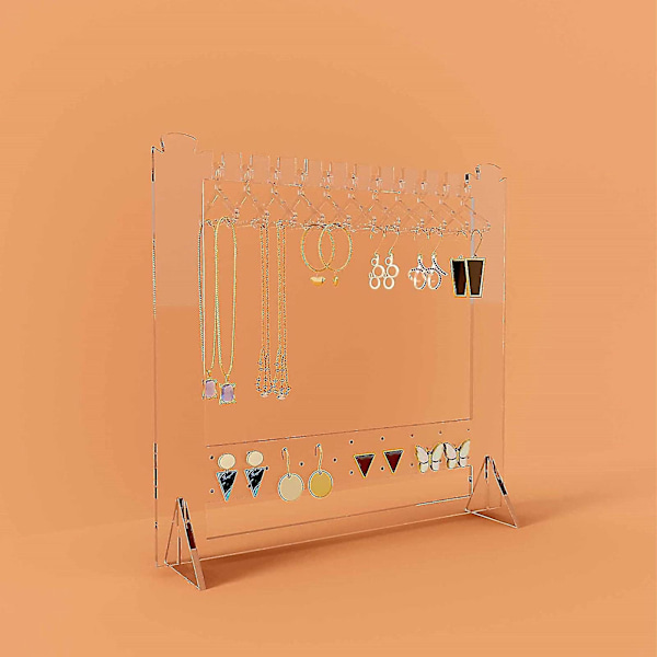 Söt Örhängesställ Hängare Stativ Unik Örhänge Closet Akryl Örhänge Display Stativ Örhängen Organiserare Örhänge Stud Hållare transparent A