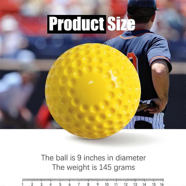10-pak baseballs træningsbolde, 9 tommer pitching machine baseballs
