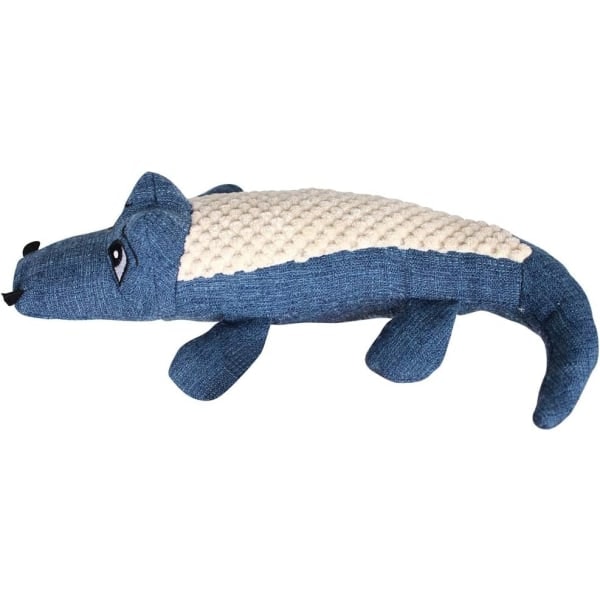 Hundtugg leksak, plysch leksaker för husdjur, gnisslande krokodil leksaker, mjuk bett