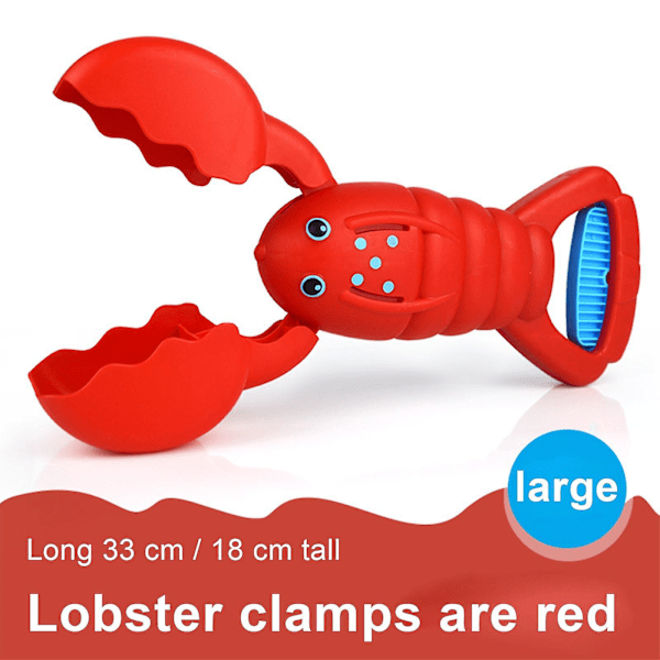 Hummerklämmor Sandleksak Krabba Robot Strandleksaker Stärker Utomhusprodukter Plastfestfavoriter Present Klorhand Grepp
