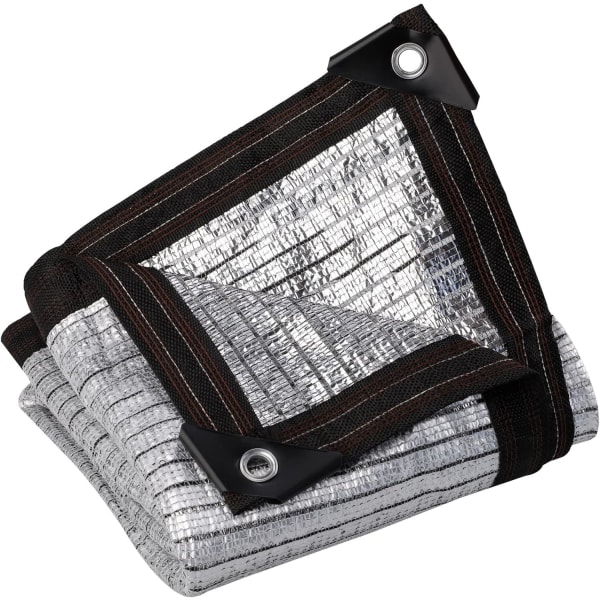 Reflekterende Aluminet Solsejl, Solcreme Skyggenet Sølv Mesh Skyggenet, Drivhus Blomster Planter Terrasse Plæne Mesh Net