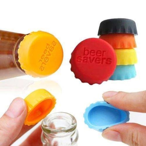 6-pack Beer saver for beer lovers - Vacuum seals - Stopper multicolour