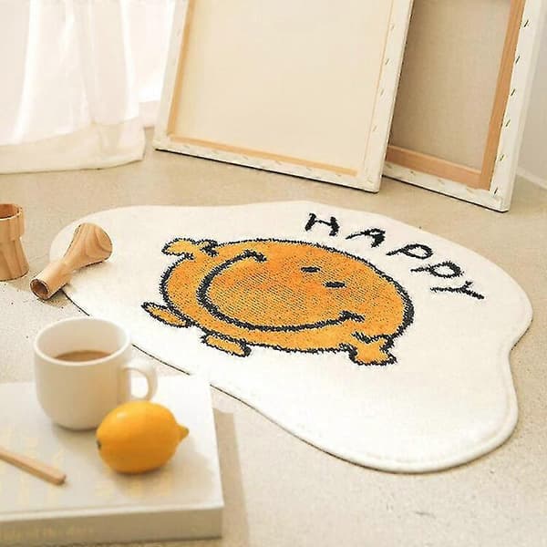 Baderomsmatte Sklisikker Absorberende Dusj Baderomsteppe Tyknet No.b3 Yellow 40*60cm