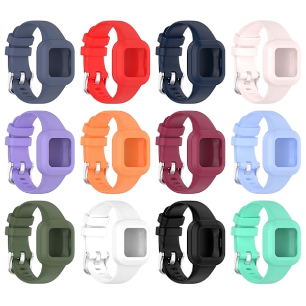Armbands för Garmin Fit JR3/Vivofit Jr.3 - Enstycke Mjuk Silikon Armband Red