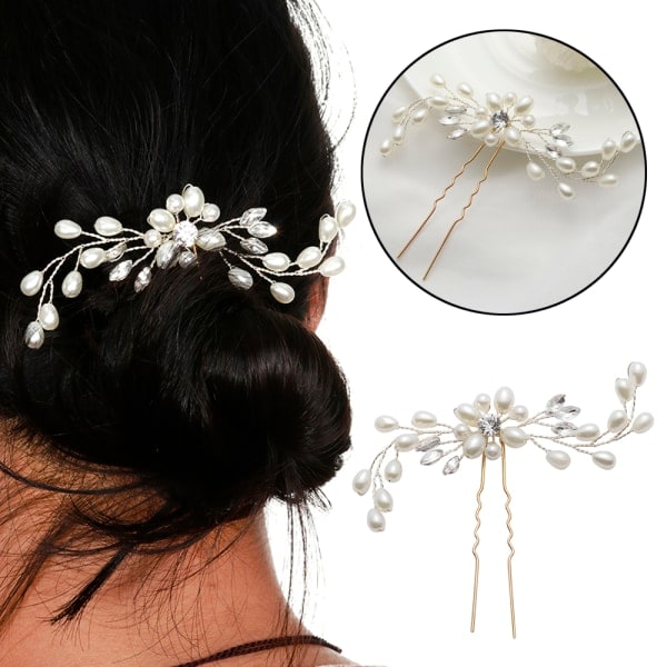 Flower hairpins Wedding 1 PC