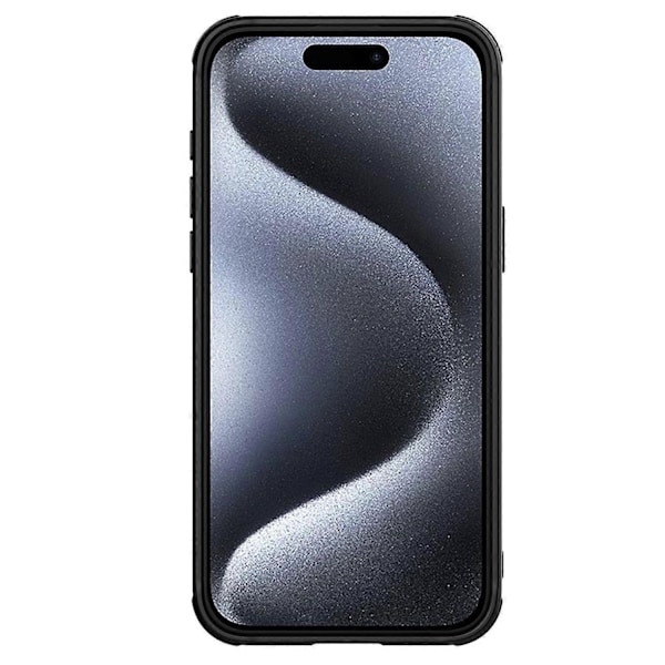 NILLKIN CamShield Prop iPhone 15 Pro Max -kotelo Kameran Peite PU-nahka+PC+TPU Magneettinen Puhelimen Kotelo Multicolor Style B