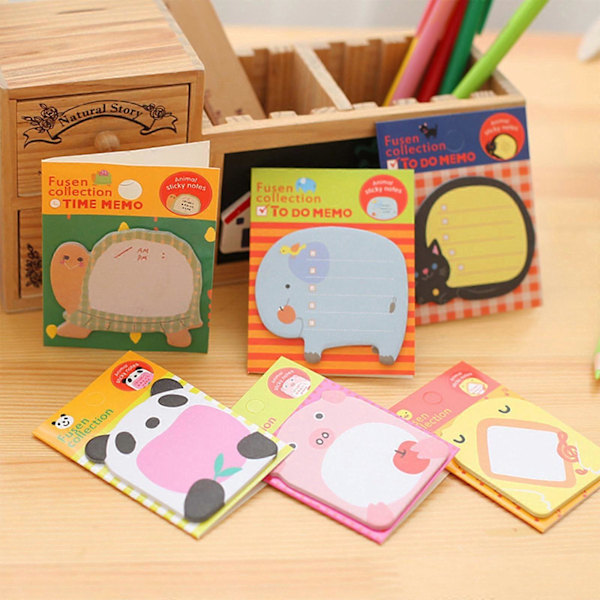 Luovat Tarrat Liimapaperit Eläimet Posted It Pads Piirretty Muistiinpanopaperit Esikoululaisille Piggy