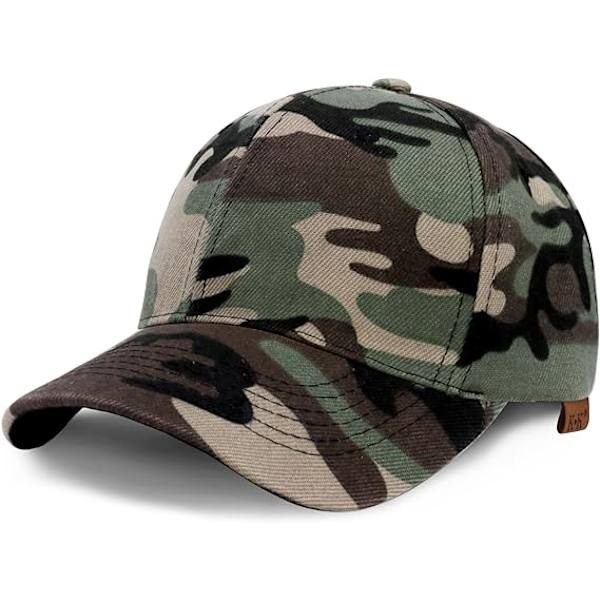MenTeen Boys Camouflage Baseball Caps,Unisex Justerbar Baseball Hat Åndbar Blomster Print Udendørs Solhatte til Hip Hop Sports