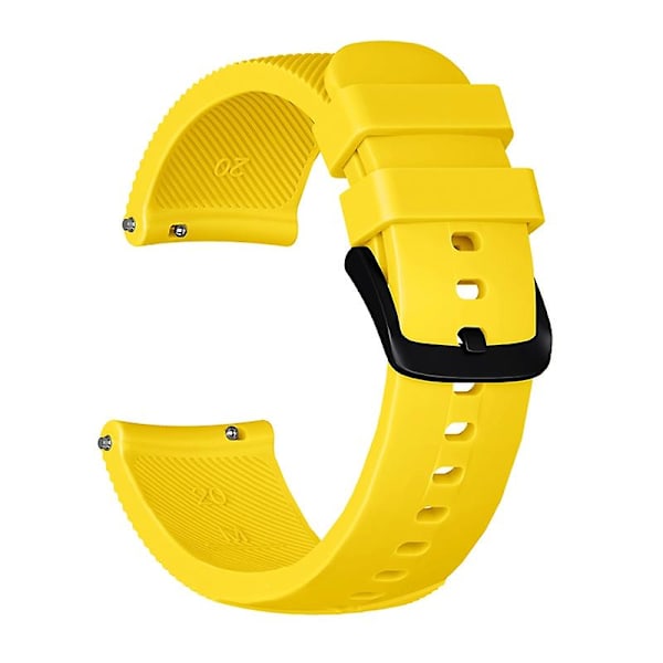 20mm Smartklokke Rem i Silikon med Twill-Tekstur for GarminMove Luxe/Move Style/Move 3/Move Venu Yellow Style D Garmin Forerunner 245