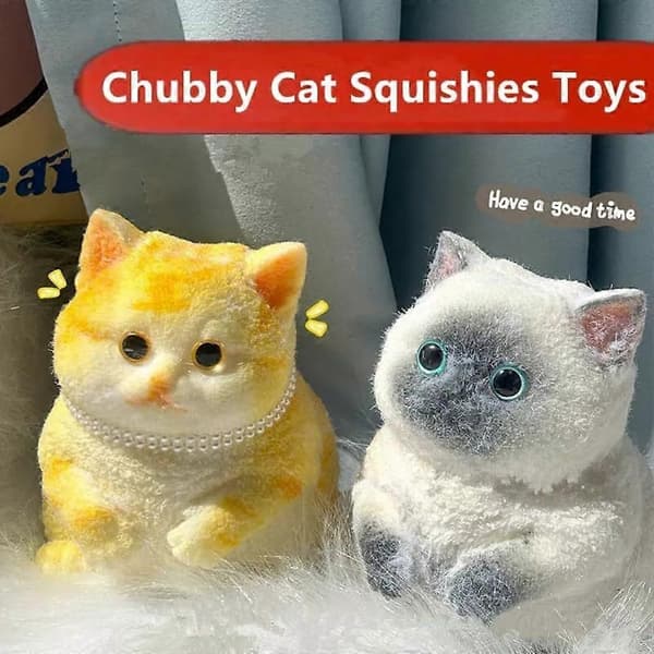 Pullea Kissa Squishies Lelut, Suuret Kissa Squishies Squishy Lelut E