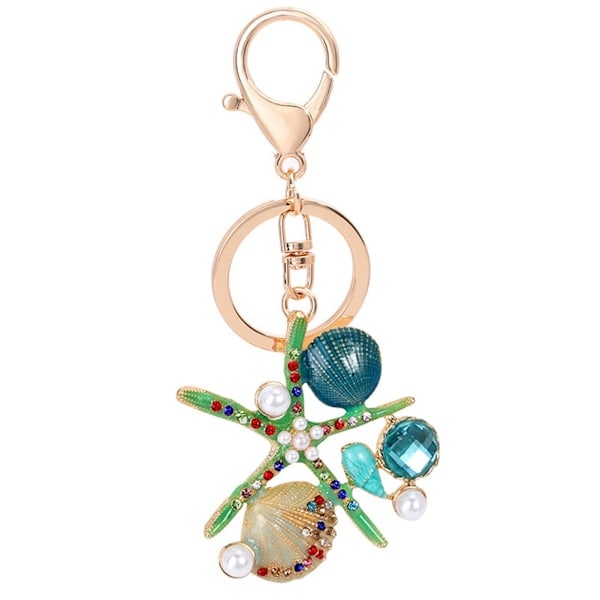 Seashell-formad hartshänge i resin (lila)