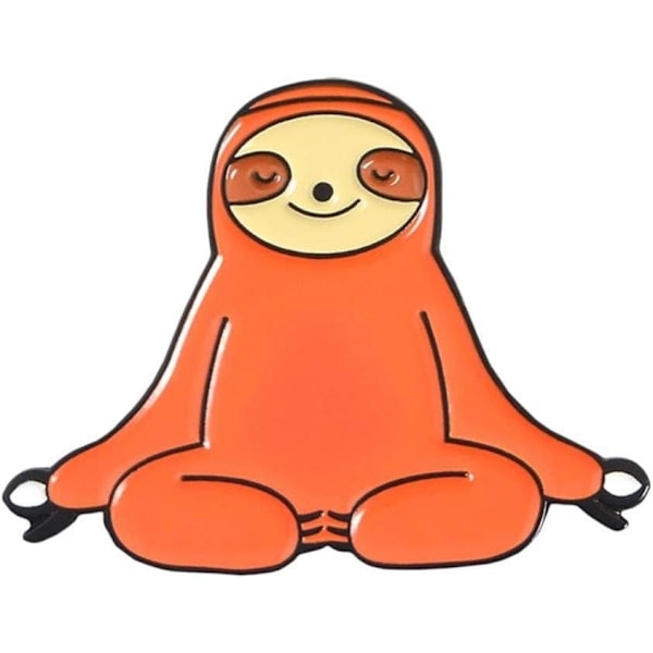 4-pack Söta Emalstift Set Alpaca Sloth Märken Broscher för Kläder Väskor Jackor Tillbehör DIY Hantverk