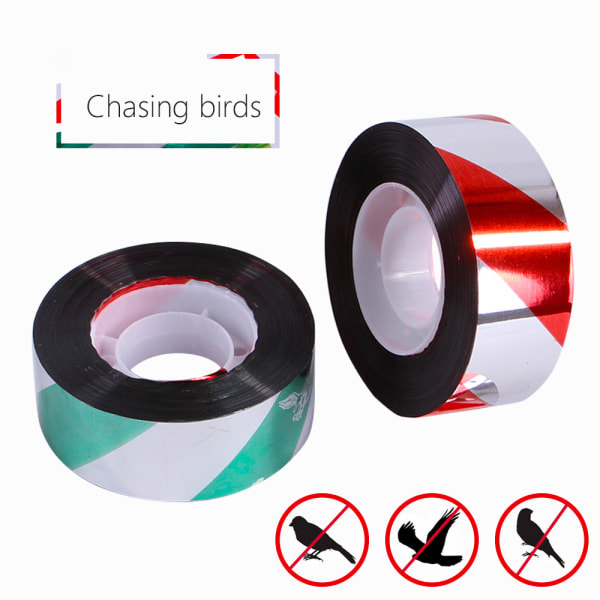 2-pack Farm Bird Repellent Tape Reflective Anti-Bird Tape Effecti