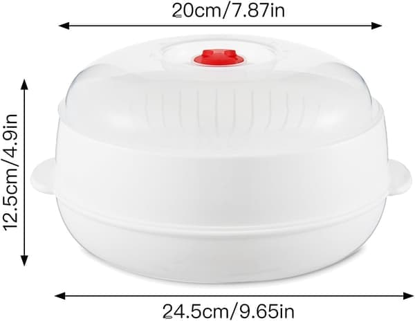 Mikrobølgeovn, med lokk, enkeltlag