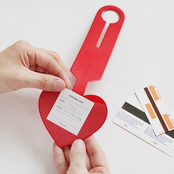 Matkalaukkuetiketit Matkatavaraetiketit PUNAINEN Punainen Red
