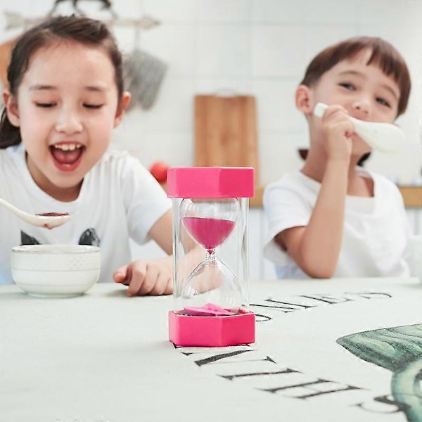 Timeglass 30 Minutter Sandklokke Klokken Plast Sandglass Purple 30 Minutes