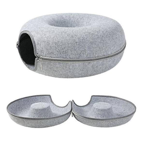 1 st kattunnel-donutbädd (mörkgrå) Mörkgrå M Dark Gray