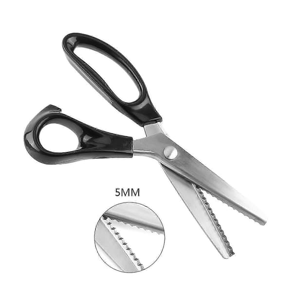Kangaskoristeelliset kolmionreunaiset sakset 3 5 7 mm