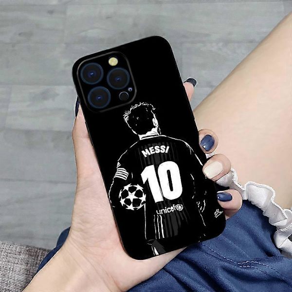Messi No. 10 Mobilskal iPhone-skal för de flesta iPhone-modeller For iphone12PROMAX