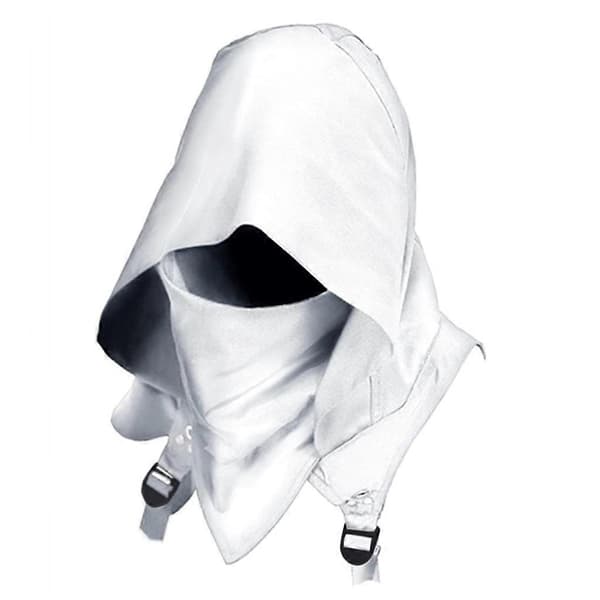Rogue Cowl Middelalder Hættehat Rogue Ridder Cosplay Rogue Rollespil White