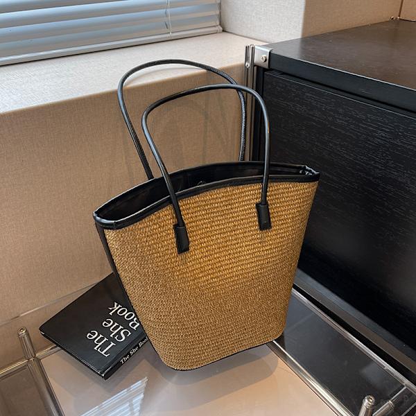 Håndveske Strandveske Vanntett Tote Skulderpose med Glidelås og Tilbehørsveske/Lommebok for Kvinner Jenter Reise