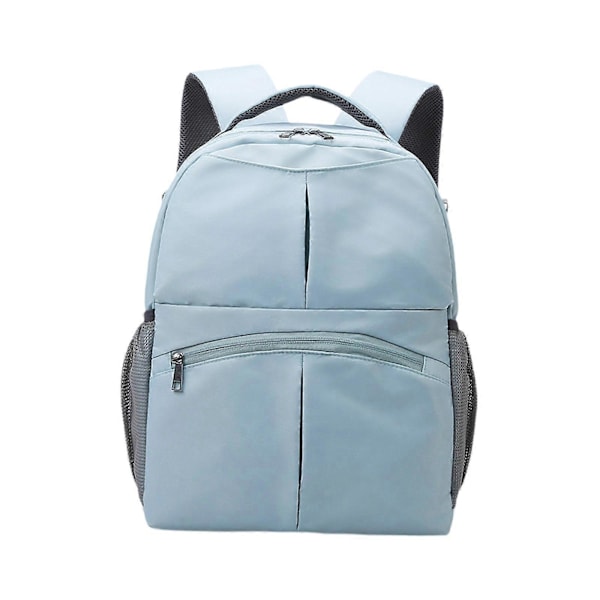 Vauvan hoitolaukku sivutaskuilla, vedenpitävä, kuiva- ja märkäosasto, kantokassi, harmaa Blue 30cmcx18cmx39cm