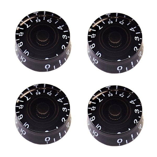 Gitarhastighetskontrollknapper og 18 mm lang akselpotensiometer 500K svart